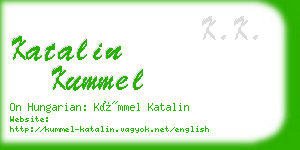 katalin kummel business card